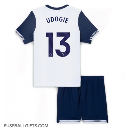 Tottenham Hotspur Destiny Udogie #13 Fußballbekleidung Heimtrikot Kinder 2024-25 Kurzarm (+ kurze hosen)